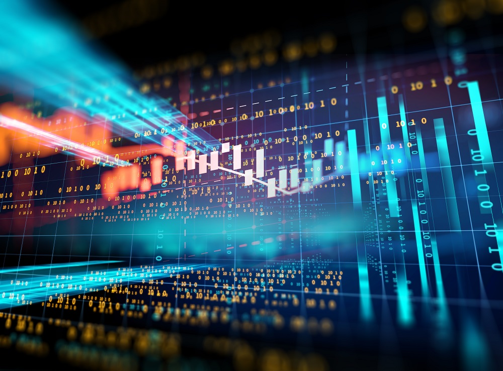 abstract financial graph