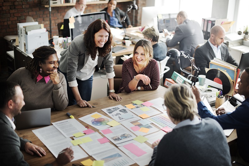 People at conference table