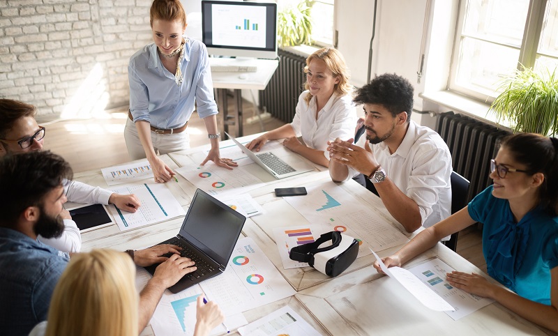 People collaborating at the workplace