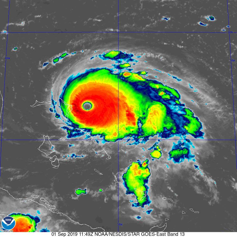 Dorian strengthens to hurricane, could be Cat. 3 approaching U.S.