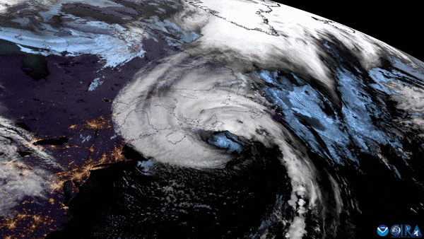 Fiona's historic landfall along Atlantic Canada.  Source: NOAA/RAMMB-CIRA.