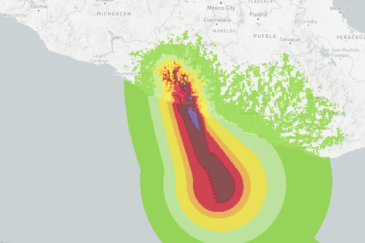 Estimated Wind Footprint. Source: GC AdvantagePoint, Kinetic Analysis Corporation